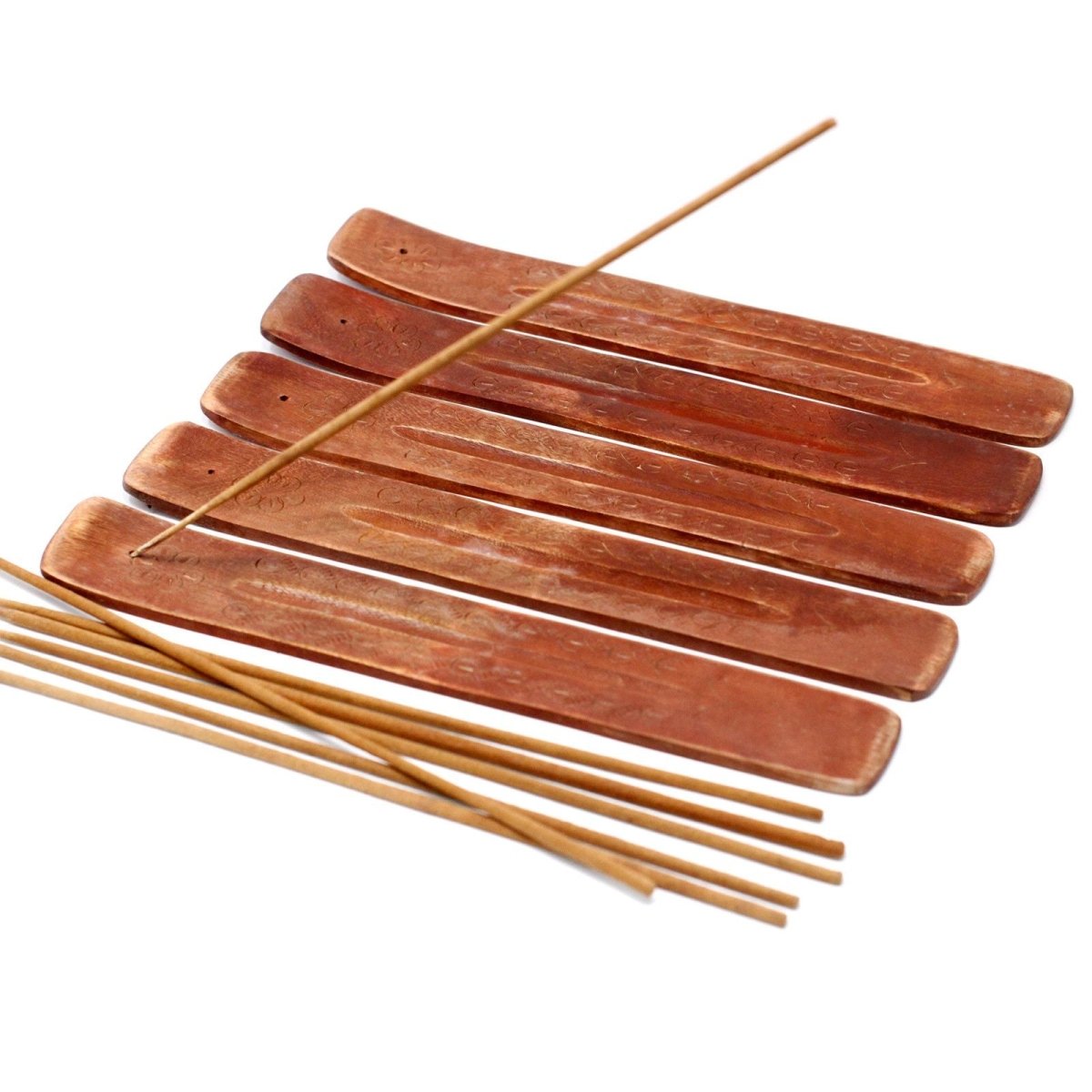 Carved Mango Wood Ashcatcher 10"Incense HoldersHeart Notes