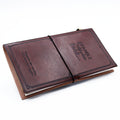 Handmade Leather Journal - Our Family Adventure Book - Brown (80 pages)Leather JournalsHeart Notes