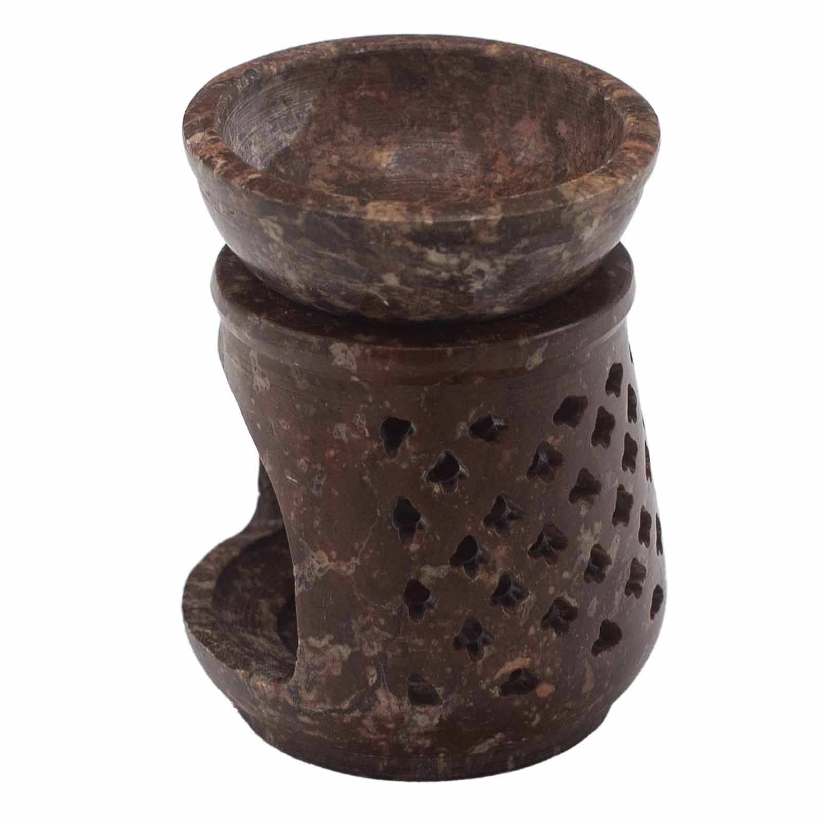 Small Soapstone Oil Burner 8cm - ClassicSoapstone Oil BurnersHeart Notes