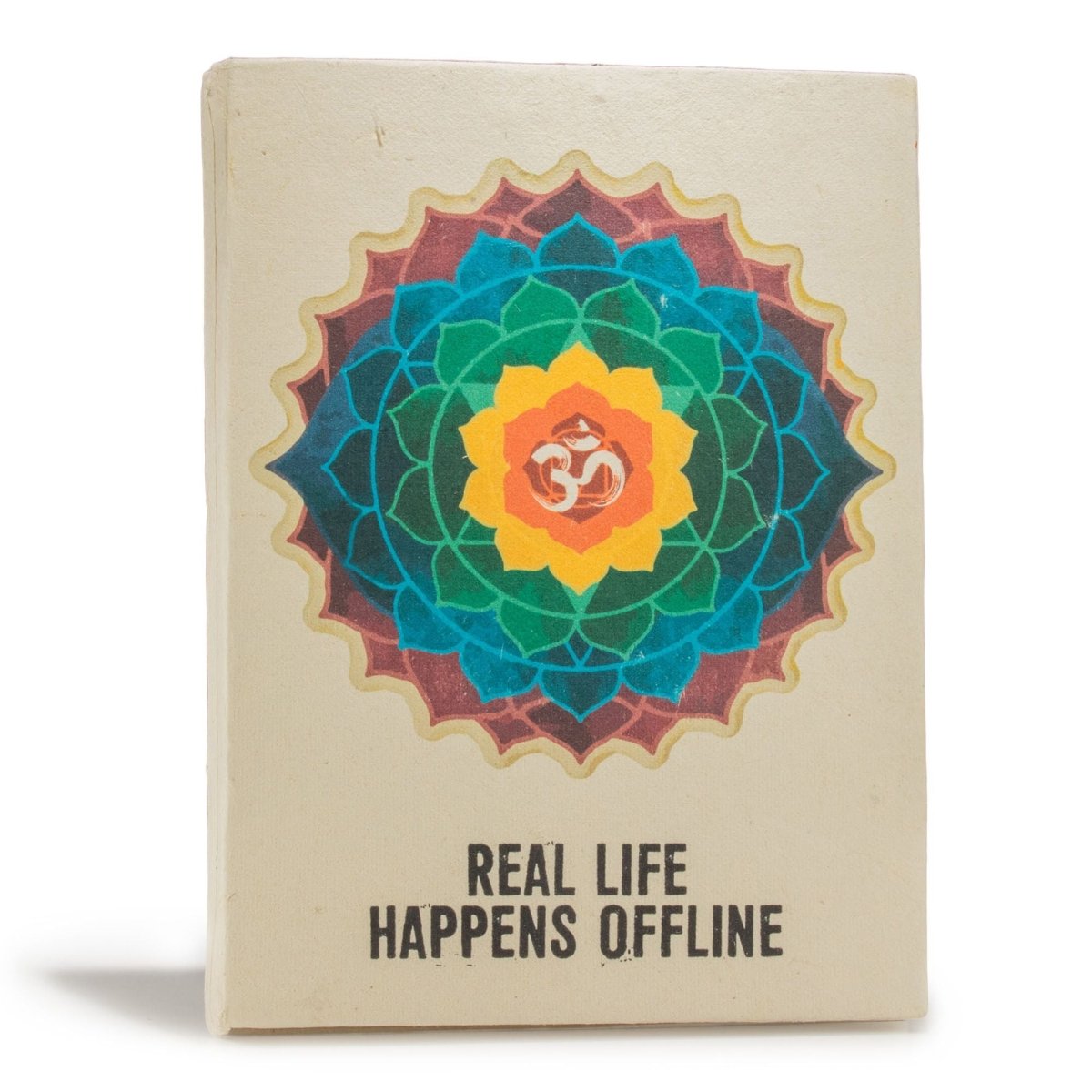 Lokta Inspiration Notebook – Real Life – Large (21x15cm) – 45 Leaves – Includes BookmarkLokta Paper NotebooksHeart Notes