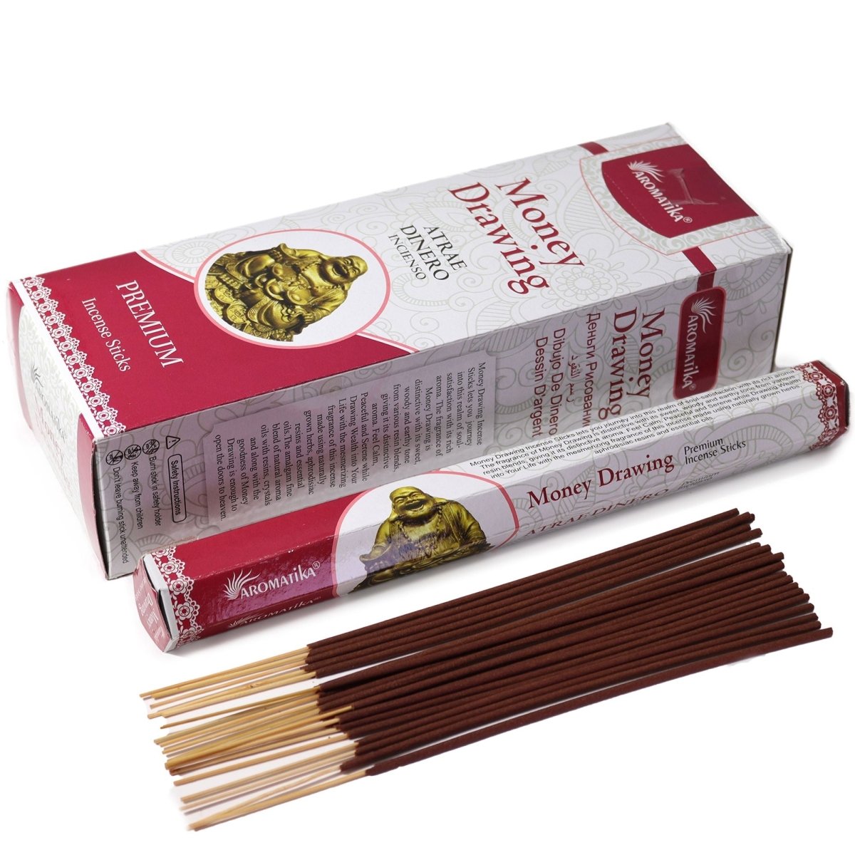 Aromatika Charcoal Free Hex Incense - Money DrawingAromatika Charcoal Free Hex Incense SticksHeart Notes
