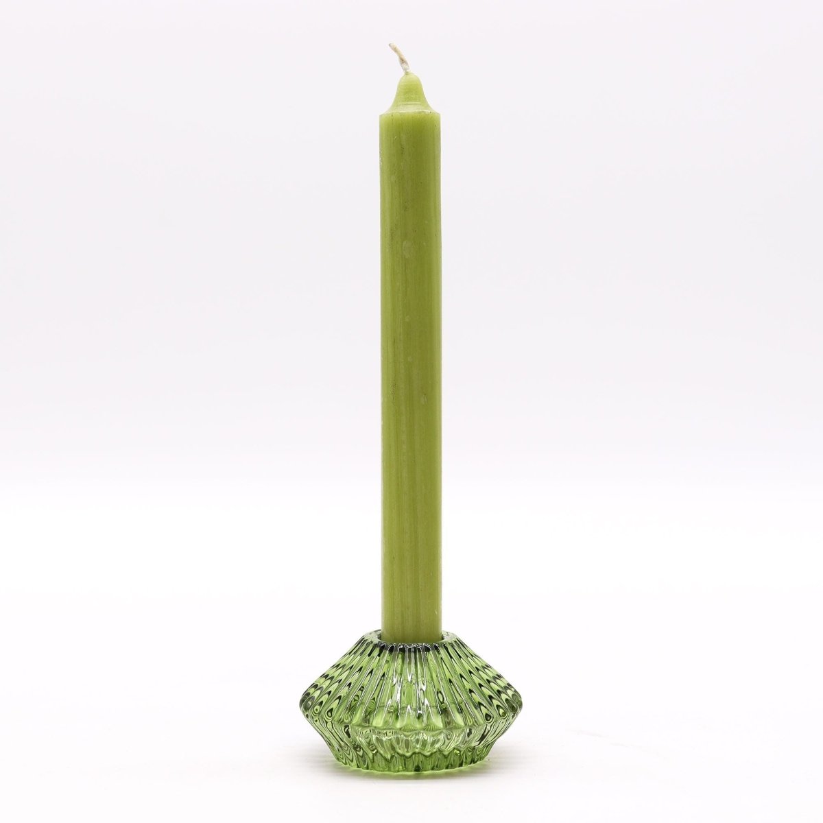 Flower Flip Dinner Candle / Tealight Holder - Garden JadeGlass Candle Holders & JarsHeart Notes