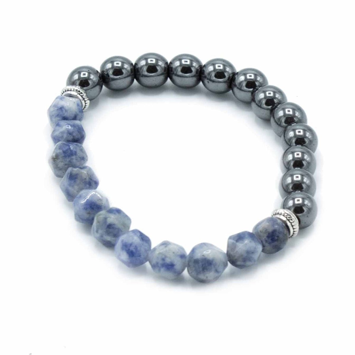 Faceted Gemstone Bracelet - Magnetic SodaliteFaceted Gemstone BraceletsHeart Notes