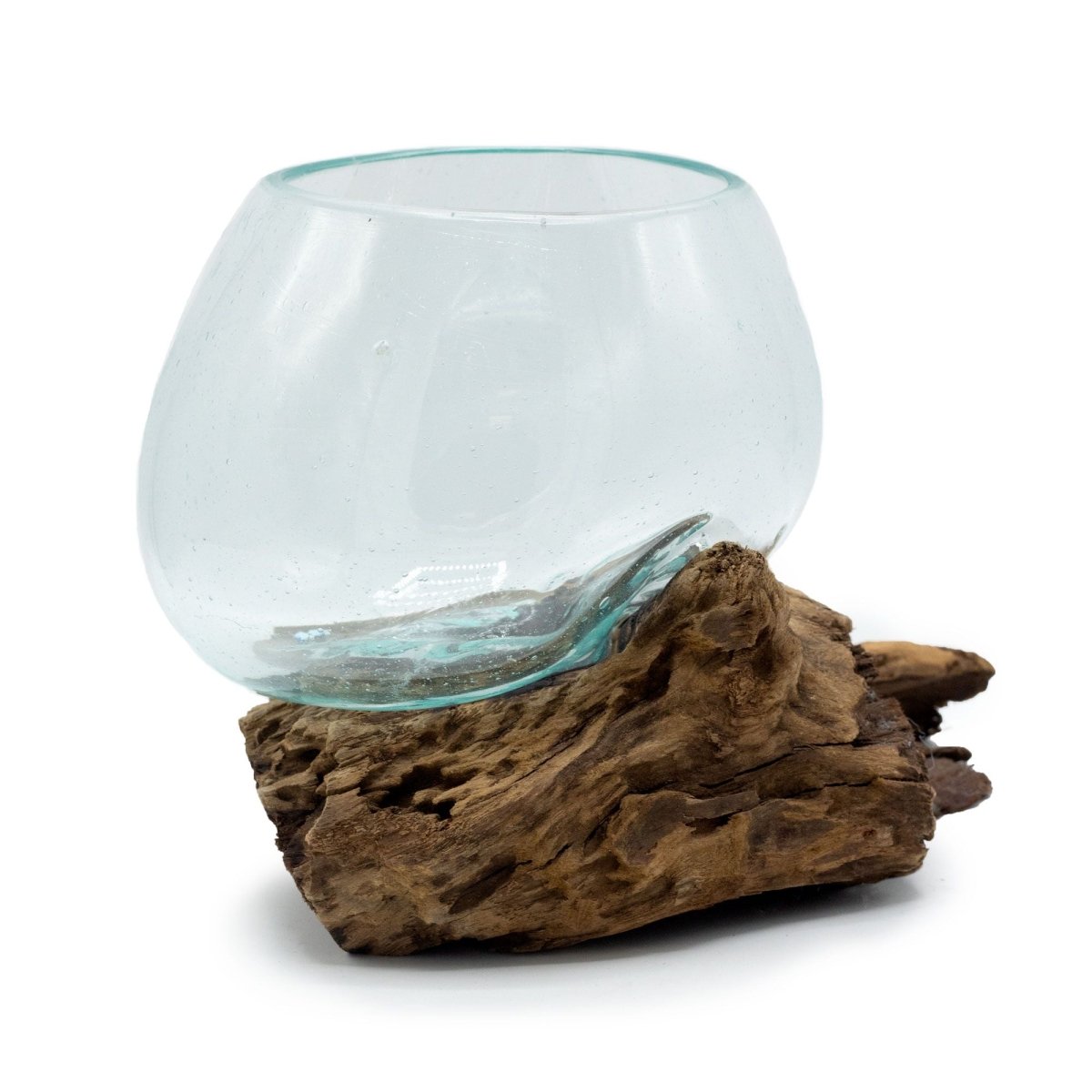 Molten Glass on Wood - Medium BowlMolten Glass on WoodHeart Notes