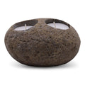 Natural Riverstone Candle Holder - Double NightlightRiverside Stone Candle HoldersHeart Notes
