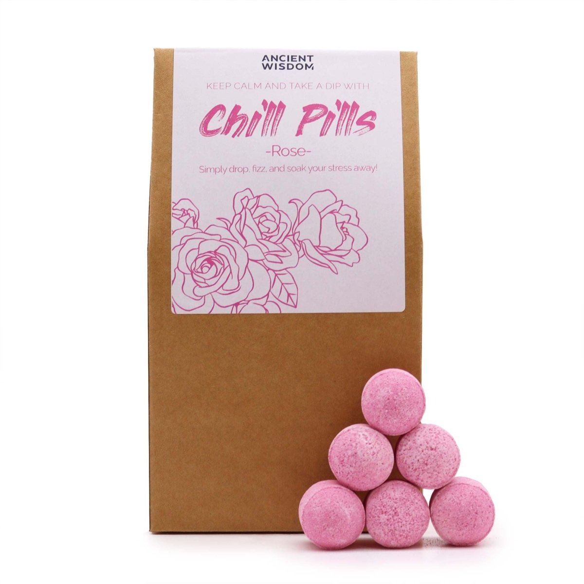 Chill Pills Gift Pack 350g - RoseChill Pill Gift PacksHeart Notes