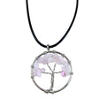 Tree of Life Pendant - Rose QuartzGemstone Pendants - Tree of LifeHeart Notes