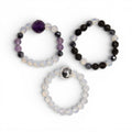 Nymph Spirit Gemstone Ring Set - Full MoonNymph Nature Inspired Gemstone Ring SetsHeart Notes