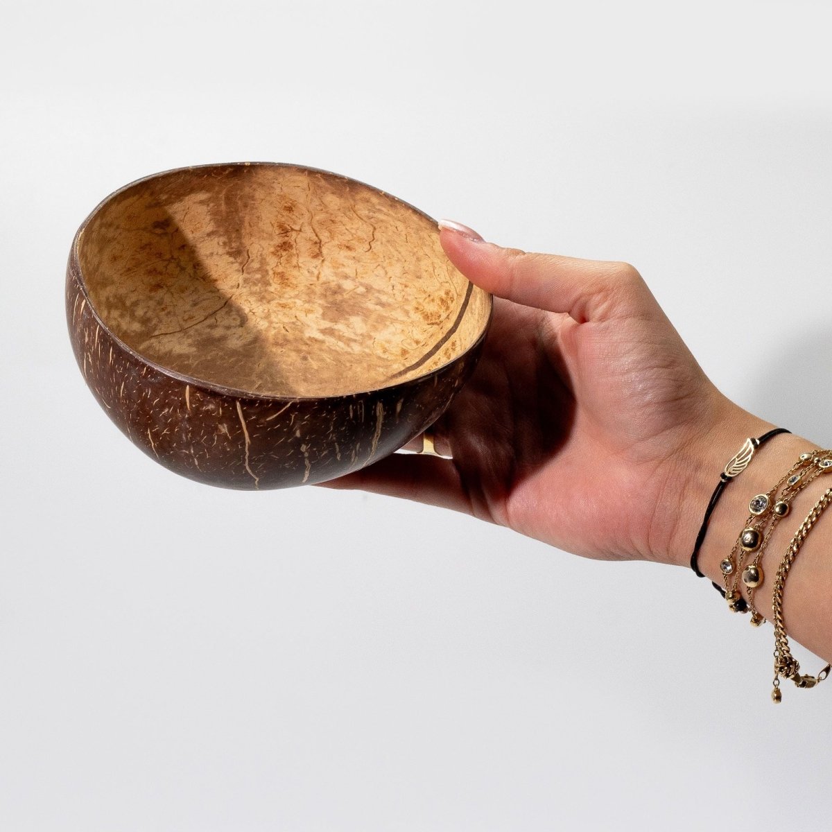 Medium Natural Coconut BowlNatural Coconut Bowls for Craft UseHeart Notes