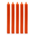 Solid Colour Dinner Candles - Rustic Orange - Pack of 5Pack Of 5 - Solid Colour Dinner CandlesHeart Notes