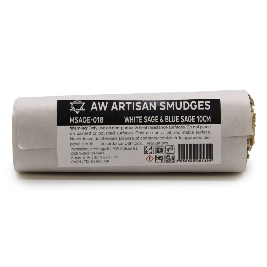 Smudge Stick - White Sage & Blue Sage 10cmSmudge Sticks - individually wrappedHeart Notes