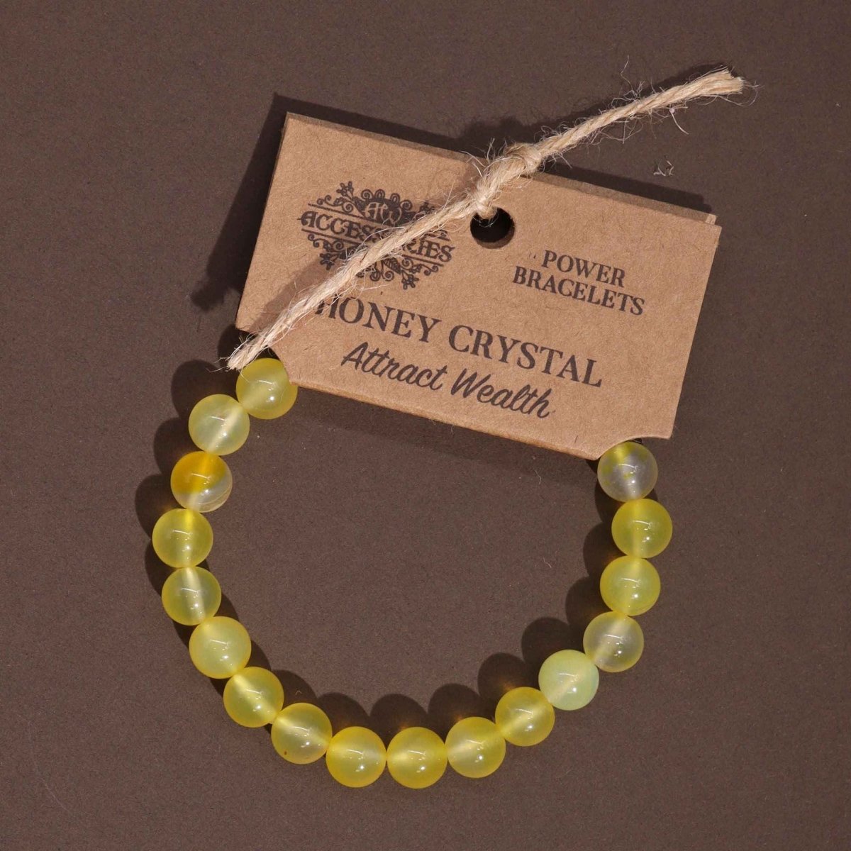 Power Bracelet - Honey CrystalPower BraceletsHeart Notes