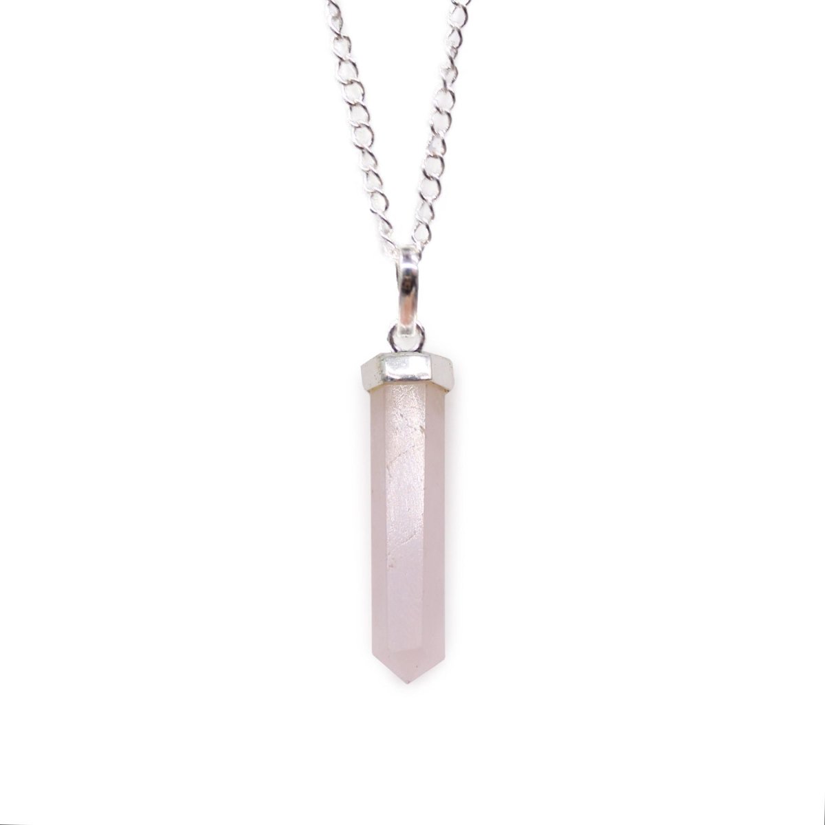 Gemstone Classic Point Pendant - Rose QuartzGemstone Pendant JewelleryHeart Notes