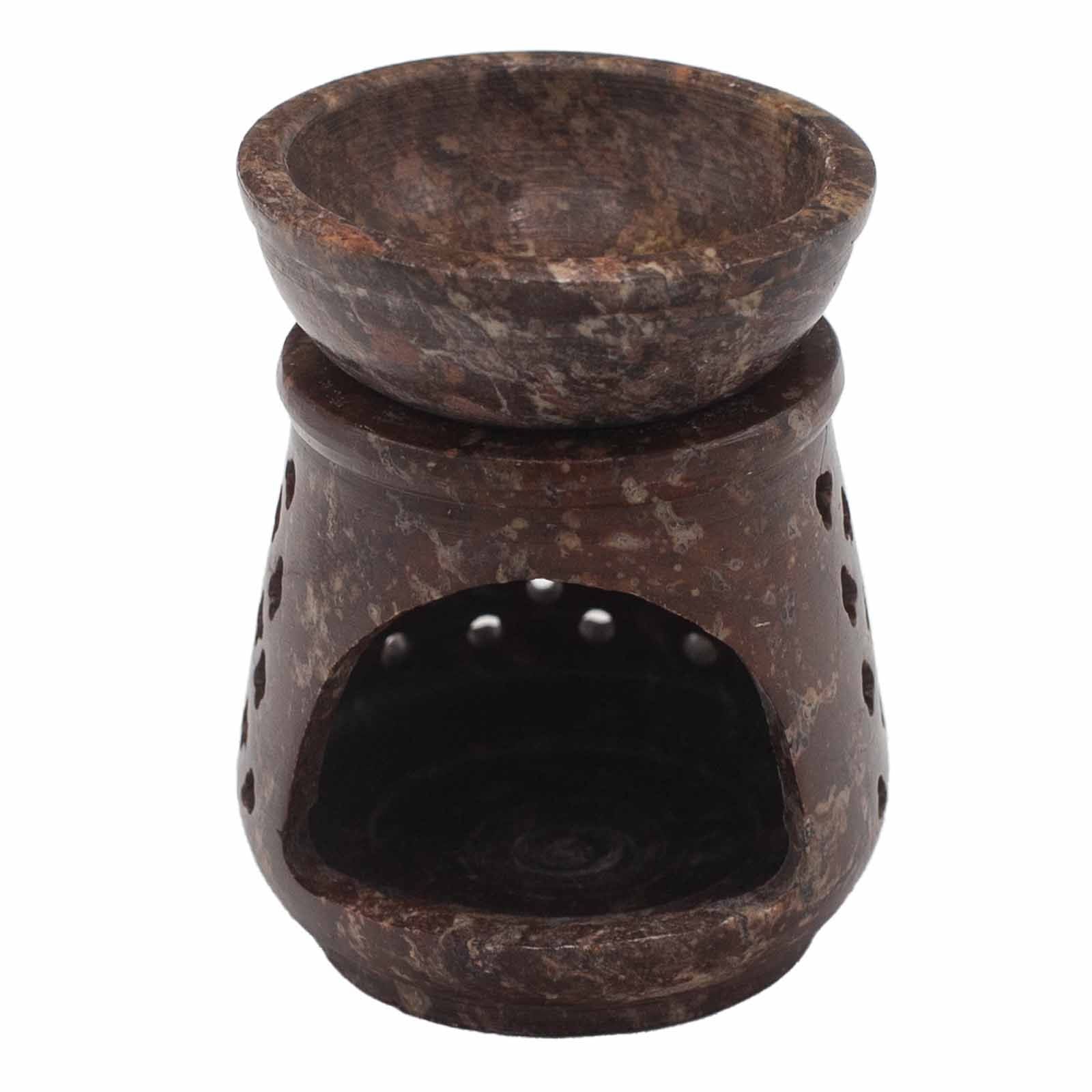 Small Soapstone Oil Burner 8cm - ClassicSoapstone Oil BurnersHeart Notes