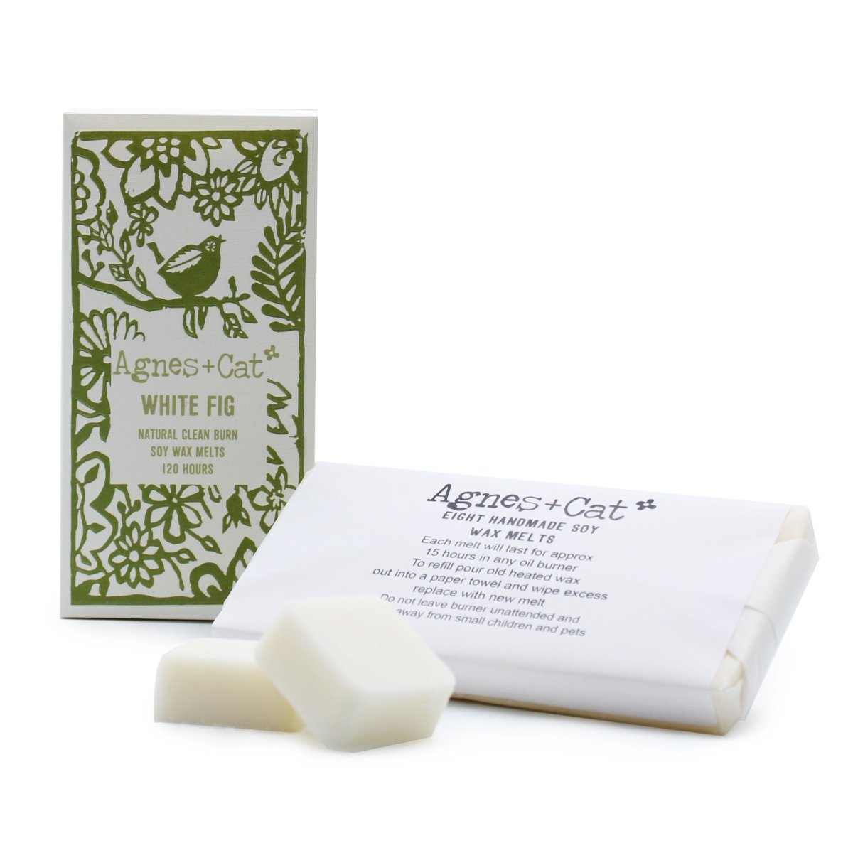 Agnes + Cat Box of 8 Wax Melts - White FigAgnes + Cat Soy Wax MeltsHeart Notes