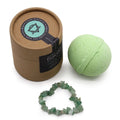 Green Aventurine Gem Bracelet Bath BombGemstone Bracelet Bath BombHeart Notes