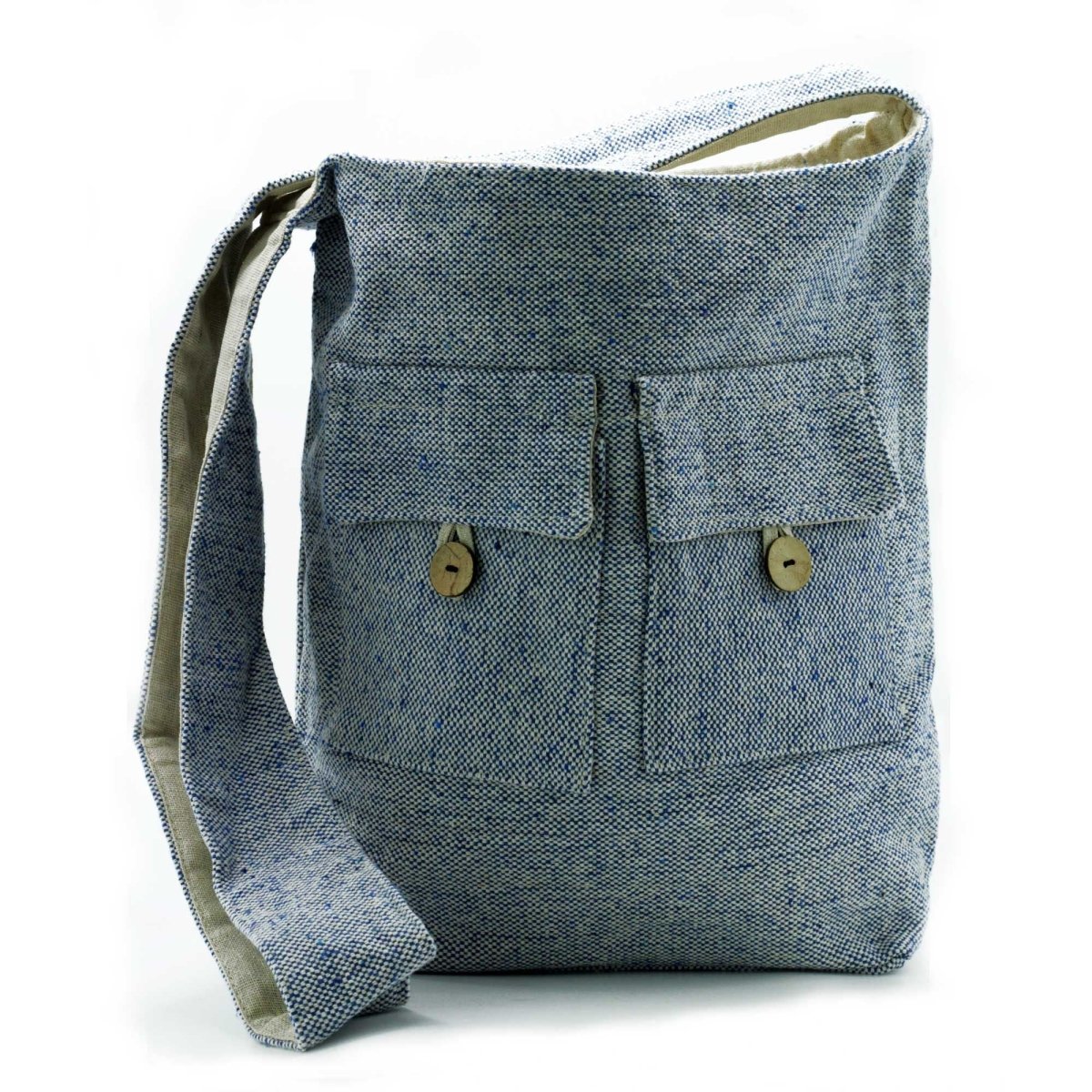 Natural Tones Two Pocket Bags - Comp Denim - LargeNatural Tones Two Pocket BagsHeart Notes
