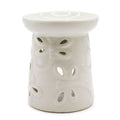 Classic White Oil Burner - DragonflyClassic White Oil BurnersHeart Notes