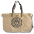 Natural Tote Bag Leather Handle - InspirationNatural Tote Bags with Leather HandleHeart Notes