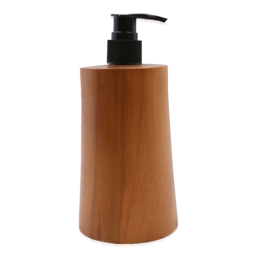 Natural Teakwood Soap Dispenser - TaperTeakwood Soap DispensersHeart Notes