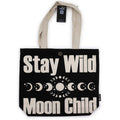 Iconic Classic Tote Bag - Stay Wild, Mood Child - Black Natural 10ozNomad Sari Iconic Tote Bags – Basic & ClassicHeart Notes