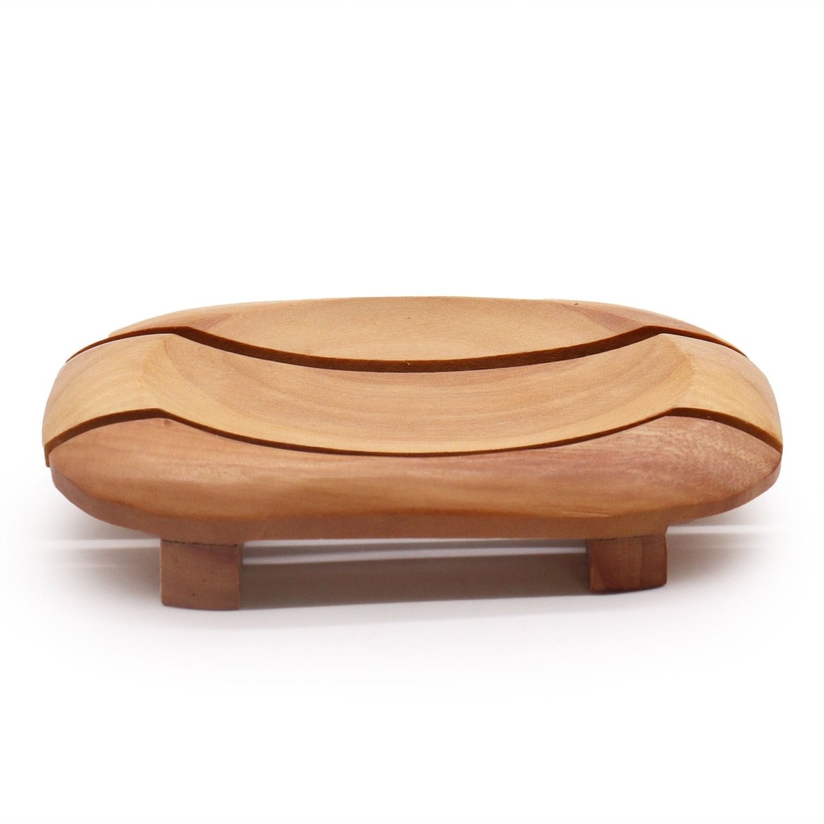 Classic Mahogany Soap Dish - Oval in RectangleClassic Mahogany Soap DishesHeart Notes
