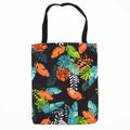 Classic Tote Zipper Bag (Dark Tropical Motiff) 40x34cmNomad - Sari Bags & PouchesHeart Notes
