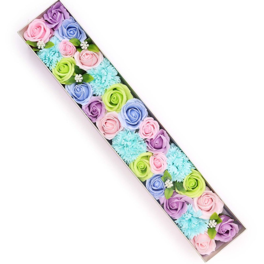 Extra Long Box - Baby Blessings - BluesSoap Flower Gift BoxesHeart Notes