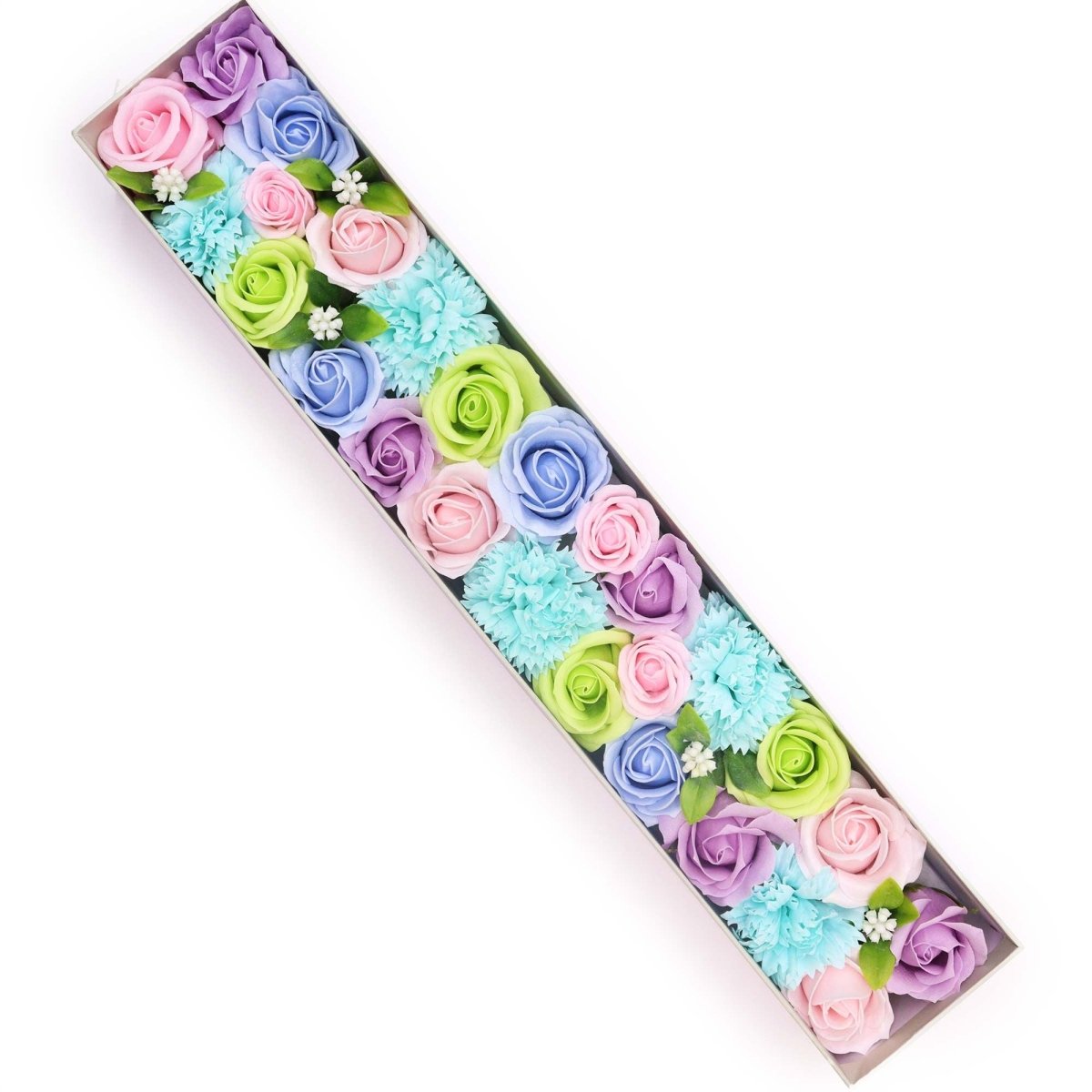 Extra Long Box - Baby Blessings - BluesSoap Flower Gift BoxesHeart Notes