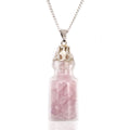 Bottled Gemstones Necklace - Rose QuartzIndian Gemstone NecklacesHeart Notes
