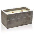 Large Box - Spiced South Sea LimeConcrete Wooden Wick CandleHeart Notes