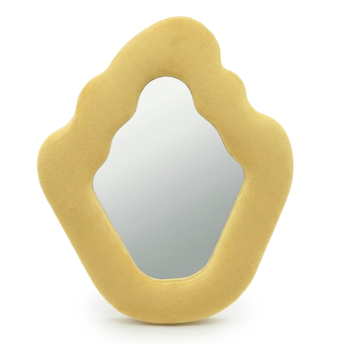 Soft Squiggly Mirror – Flame – Marigold (23x27.5x2.3cm)Soft Squiggly MirrorsHeart Notes