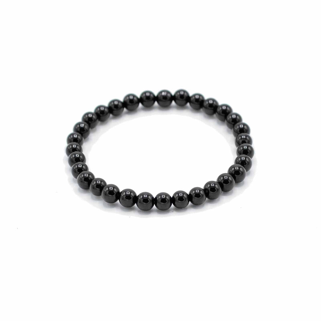 Gemstone Manifestation Bracelet - Black Agate - ProtectionGemstone Bracelets for ManifestationHeart Notes