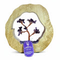 Gemstone Tree Garden - Mango Wood Ring - Amethyst - 60 chipstonesGemstone Tree GardensHeart Notes