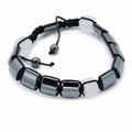 Magnetic Hematite Shamballa Bracelet - Rose CuboidsHematite Shamballa BraceletHeart Notes