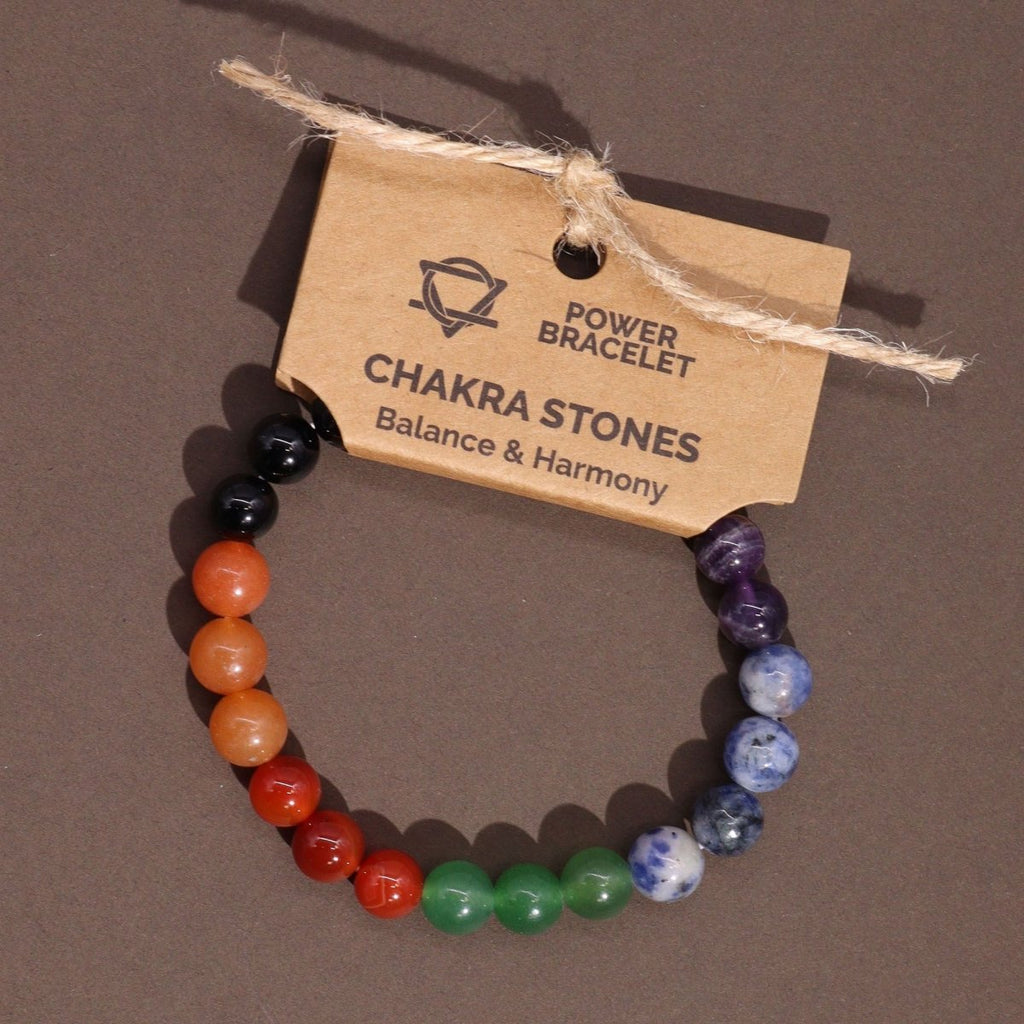 Power Bracelet - Chakra StonesPower BraceletsHeart Notes