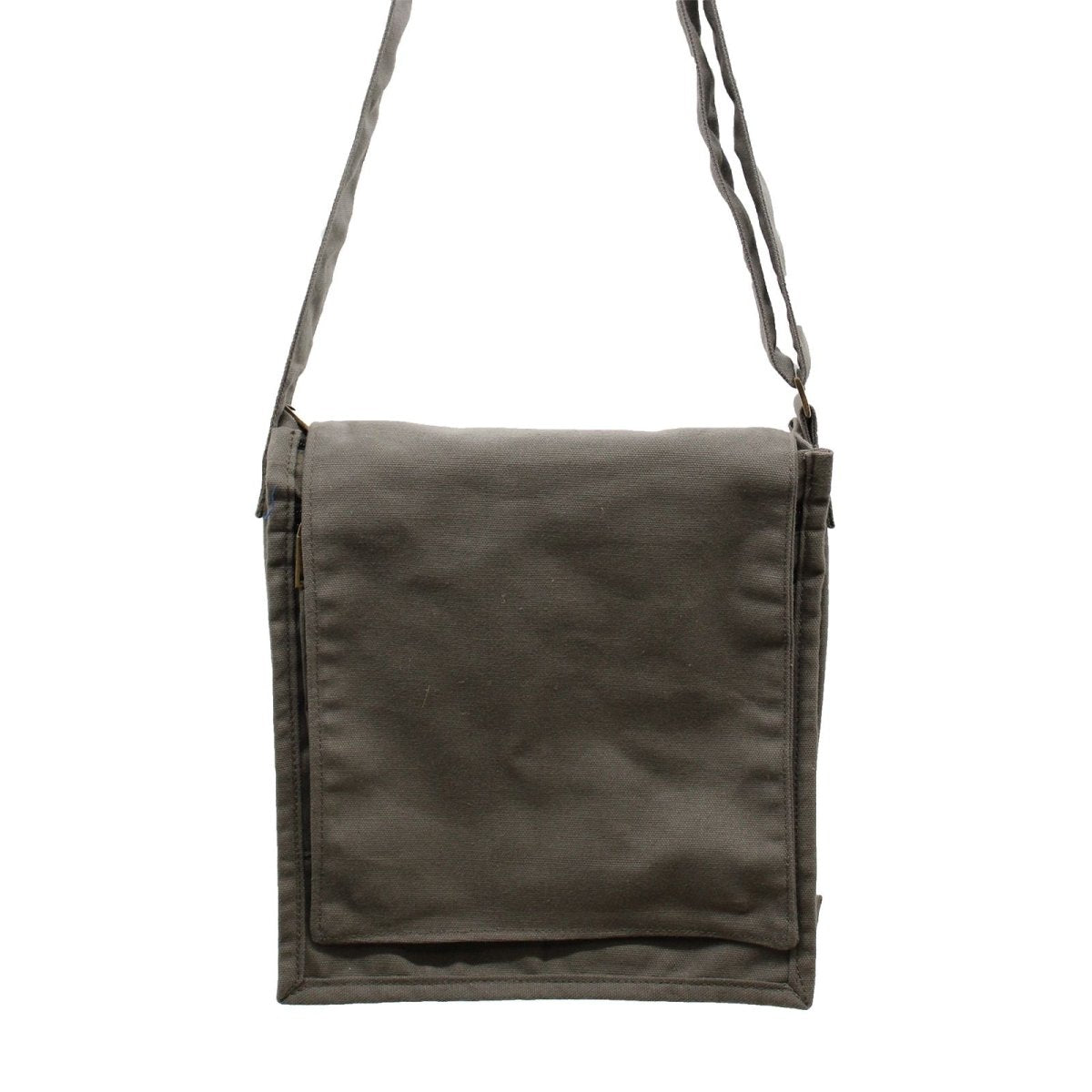Cotton Canvas Messenger Bag - GraphiteCotton Canvas Messenger BagHeart Notes