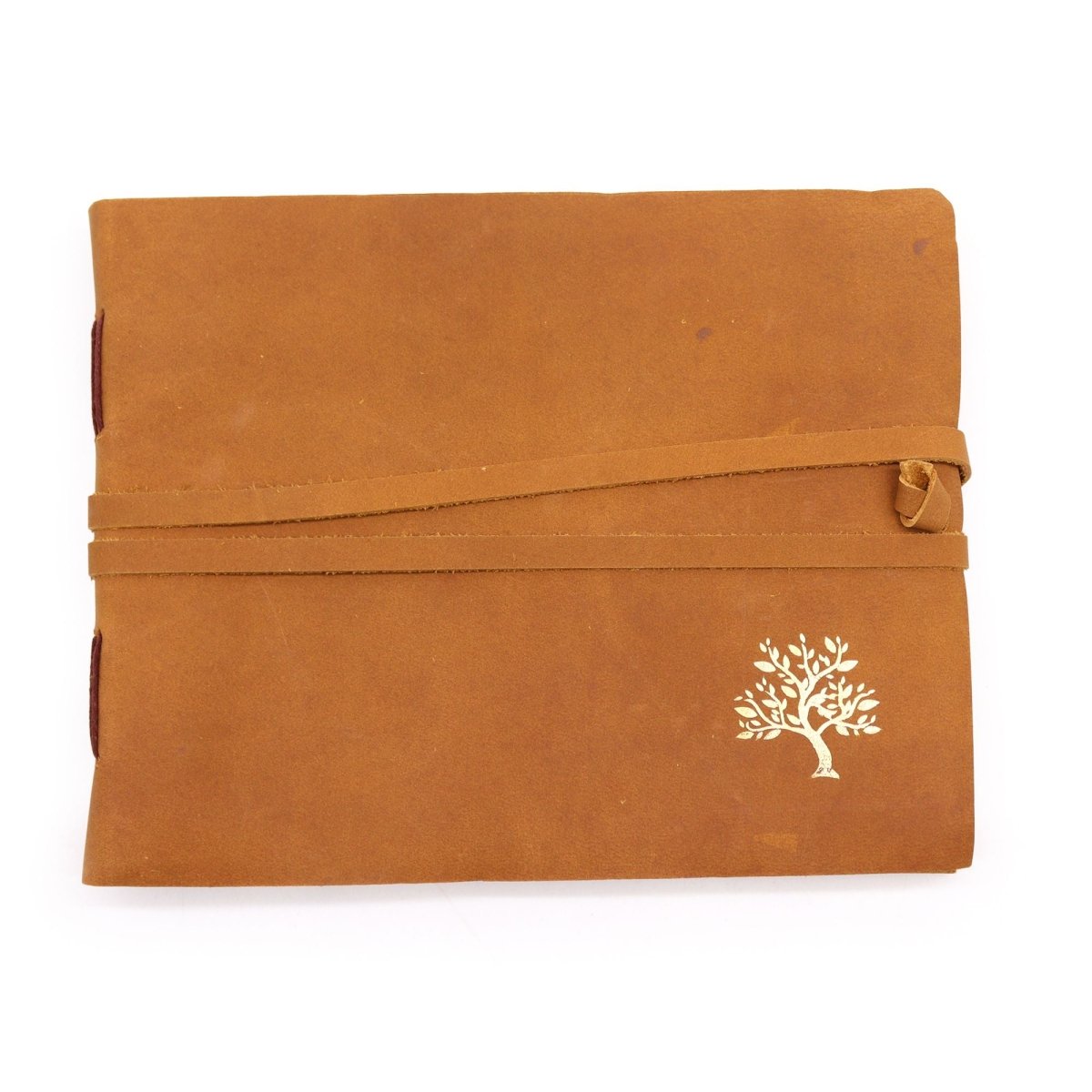 Leather Sketchbook Golden Tree - 144 pages - 18x23cmLeather Notebooks – Vintage Style JournalsHeart Notes