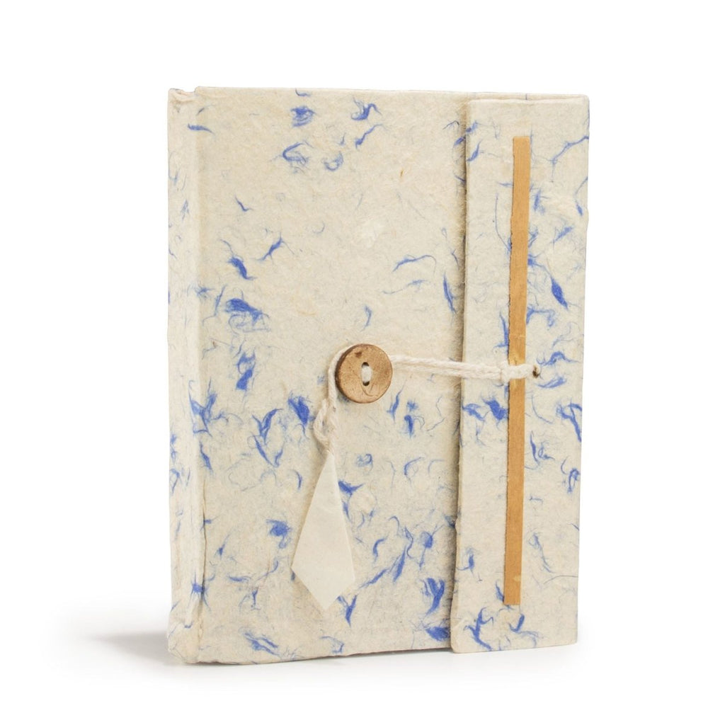 Lokta Mixed Blue Cotton Notebook – Medium (15x12cm) – 45 LeavesLokta Paper NotebooksHeart Notes