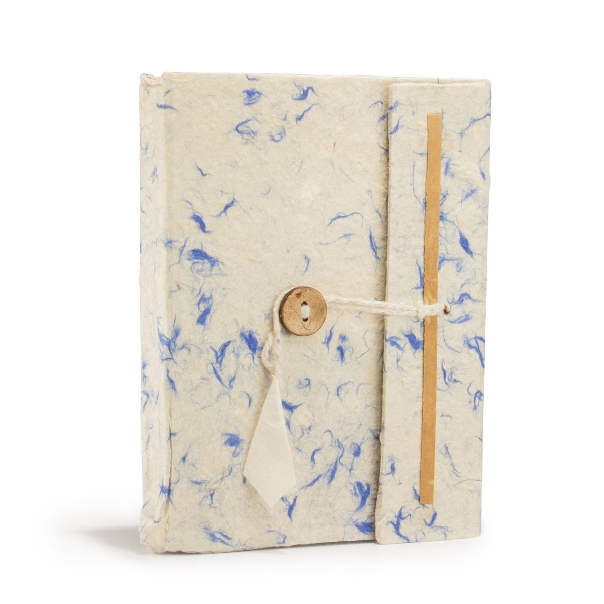 Lokta Mixed Blue Cotton Notebook – Medium (15x12cm) – 45 LeavesLokta Paper NotebooksHeart Notes