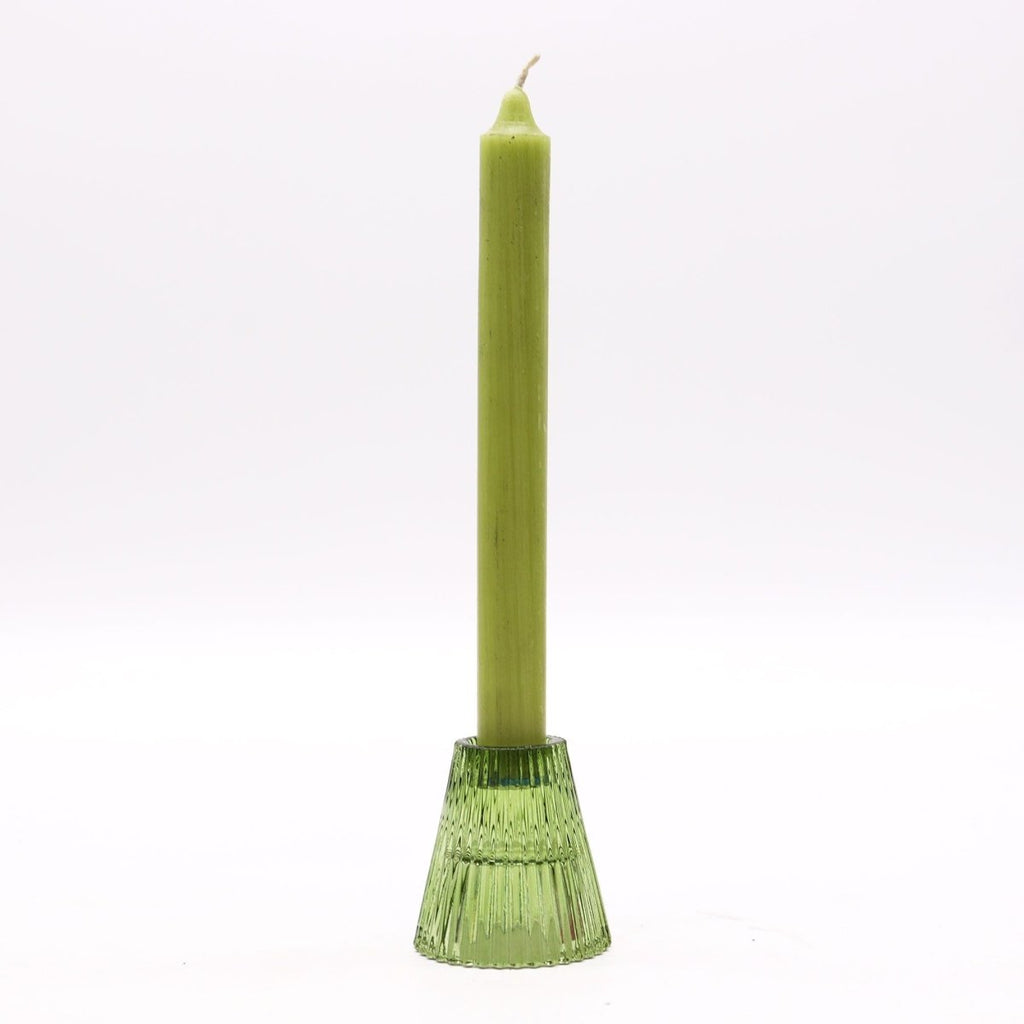 Flip Dinner Candle / Tealight Holder - Garden JadeGlass Candle Holders & JarsHeart Notes