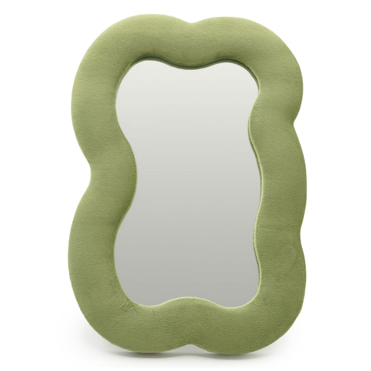 Soft Squiggly Mirror - Large Cloud - Moss Green (33.4x23.5x2.3cm)Soft Squiggly MirrorsHeart Notes
