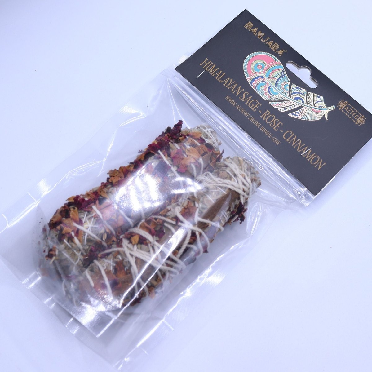 Banjara Smudge - Himalayan Sage, Rose, CinnamonBanjara Smudge SticksHeart Notes