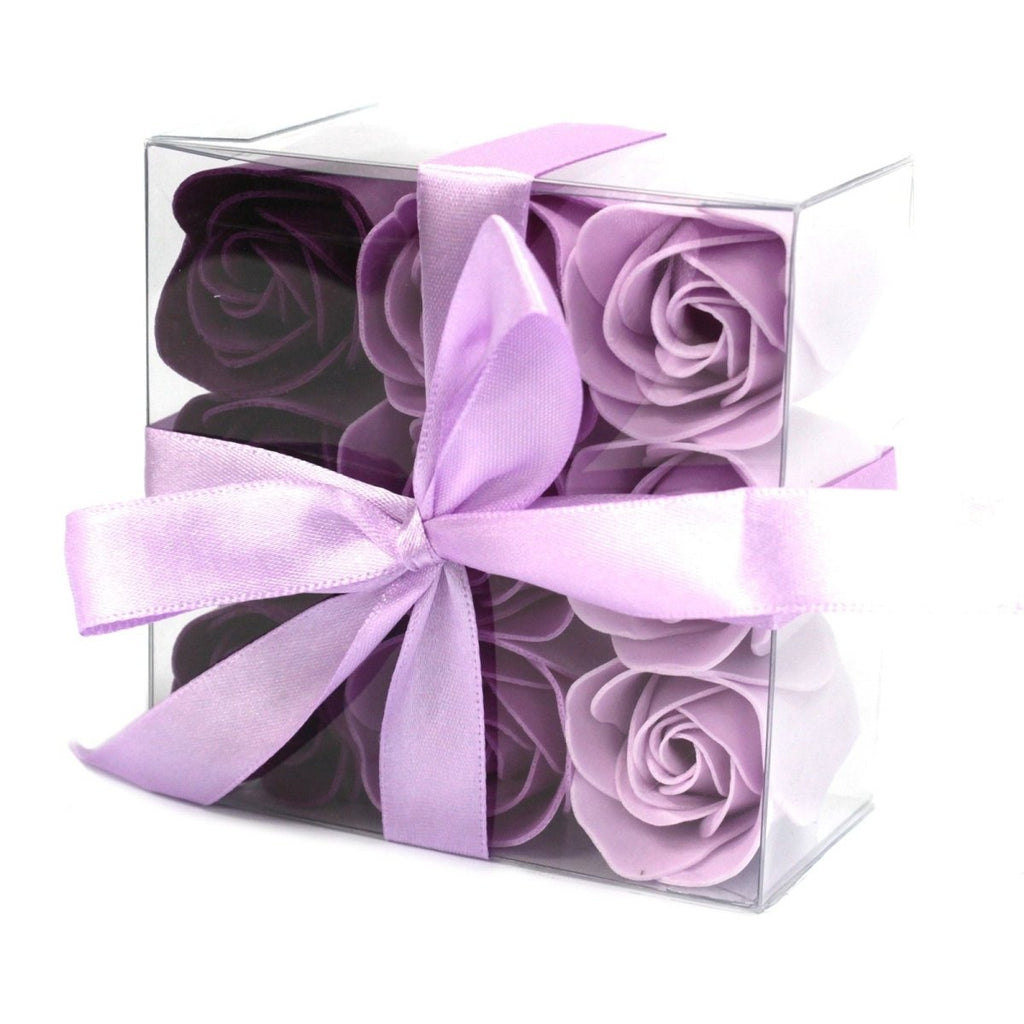 Set of 9 Soap Flower - Lavender RosesLuxury Soap FlowersHeart Notes