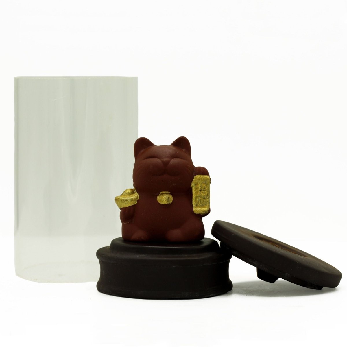 Backflow Incense Burner - Money Cat TubeBackflow Incense BurnerHeart Notes