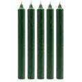 Solid Colour Dinner Candles - Rustic Holly Green - Pack of 5Pack Of 5 - Solid Colour Dinner CandlesHeart Notes