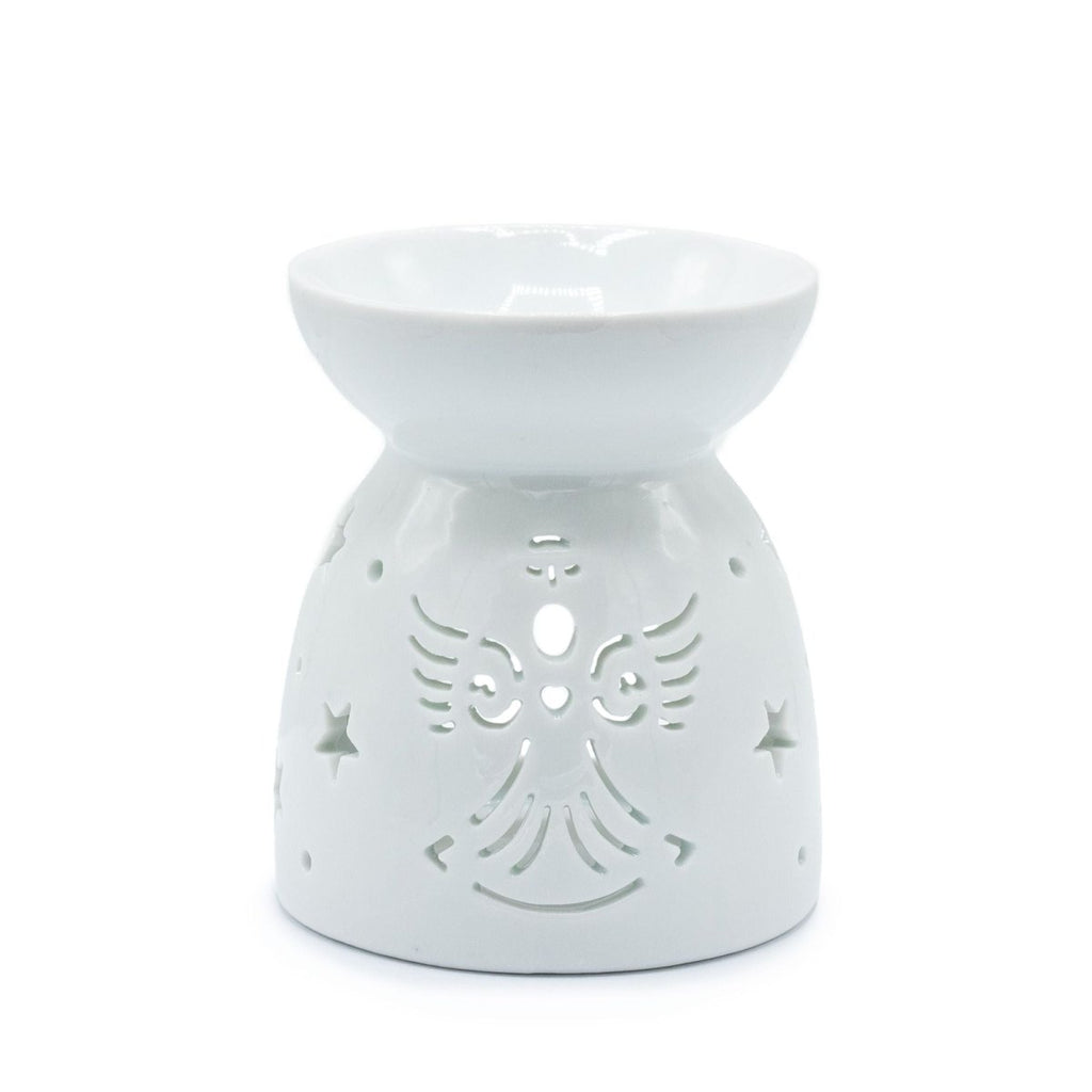 Oil Burner Angel Cut Out - WhiteVarious Shaped Ceramic Oil BurnersHeart Notes
