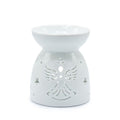 Oil Burner Angel Cut Out - WhiteVarious Shaped Ceramic Oil BurnersHeart Notes