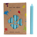 Solid Colour Dinner Candle Set - Pack of 21 - Rustic AquaSolid Colour Dinner Candle SetHeart Notes