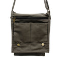 Cotton Canvas Messenger Bag - GraphiteCotton Canvas Messenger BagHeart Notes